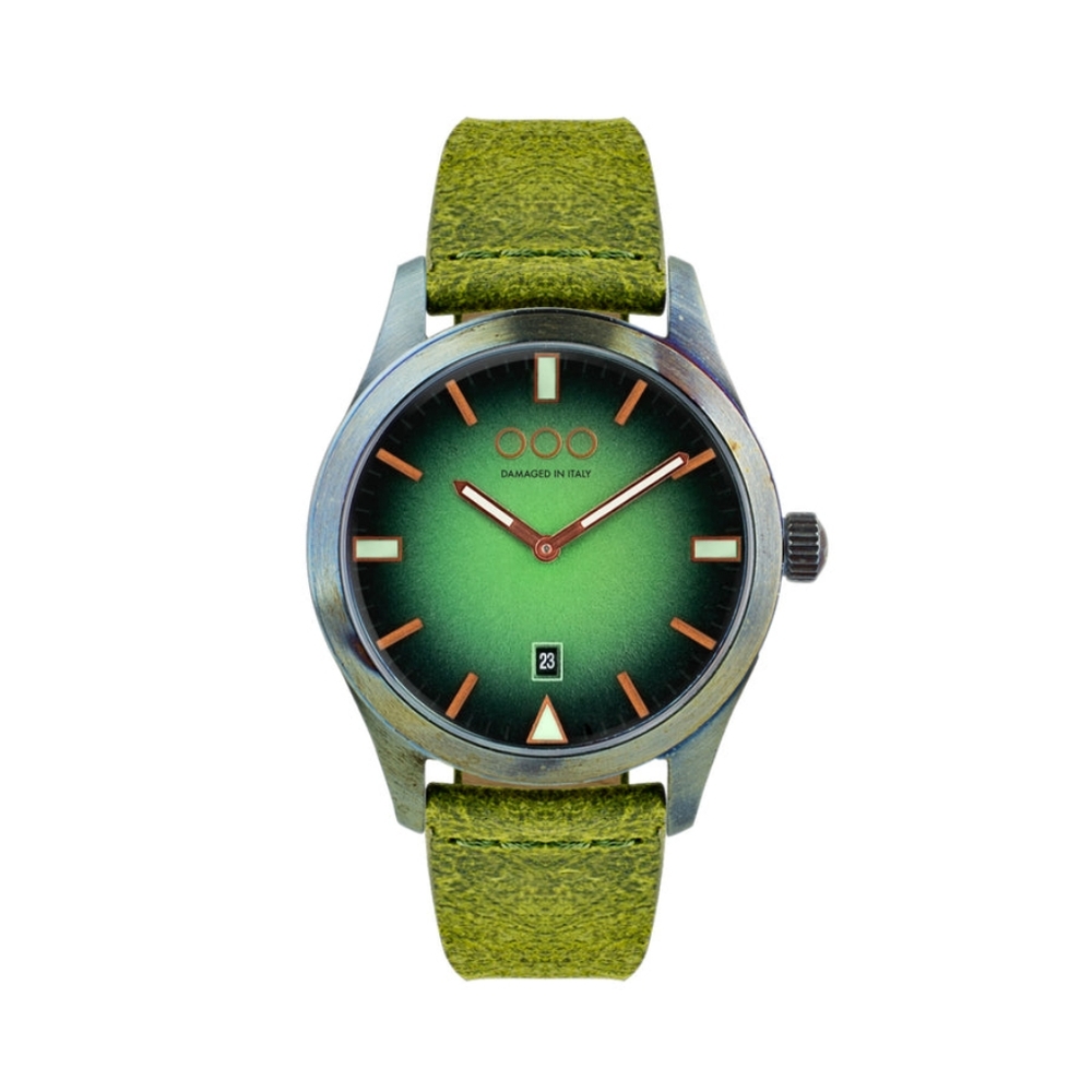 Green and Silver Men's Watch